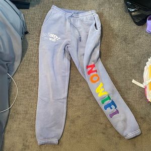 Madhappy sorry no wifi purple sweatpants